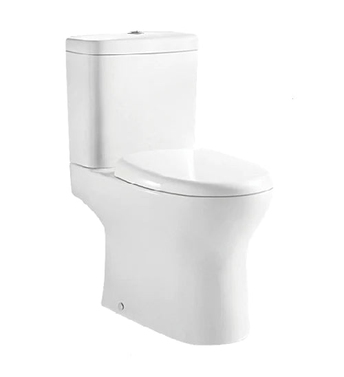 Grenoble Open Back Close Coupled Toilet with Soft Close Seat