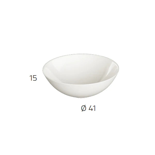 Parma 410mm Countertop Basin - Gloss White