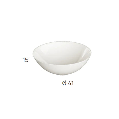 Parma 410mm Countertop Basin - Gloss White