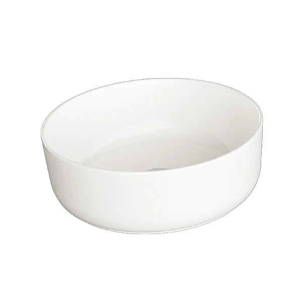 Modena 360mm Round Countertop Basin - Gloss White