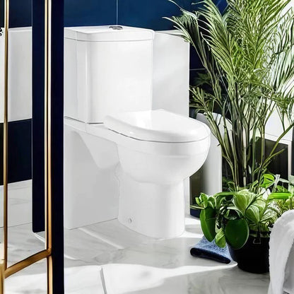 Messina Open Back Close Coupled Toilet with Soft Close Seat