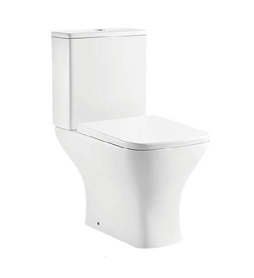 Reims Open Back Close Coupled Toilet with Soft Close Seat