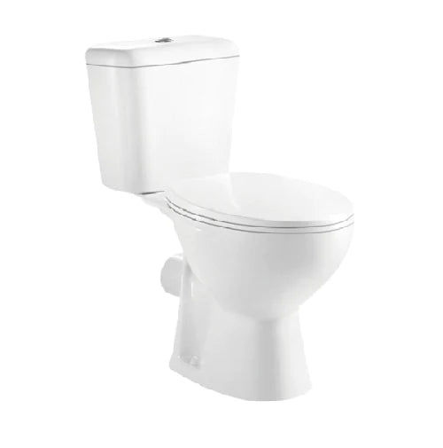 Prato Open Back Close Coupled Toilet with Soft Close Seat