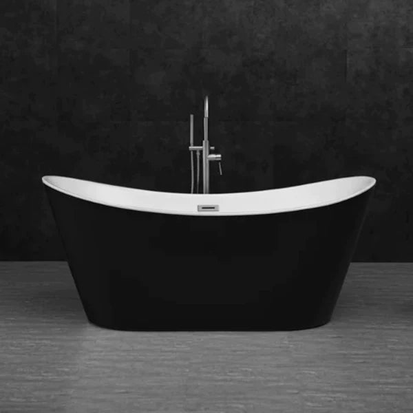 Lyon Freestanding Acrylic Bath - Gloss Black