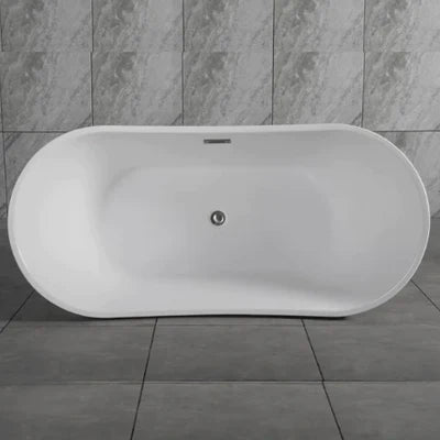 Lyon Freestanding Acrylic Bath - Gloss Black