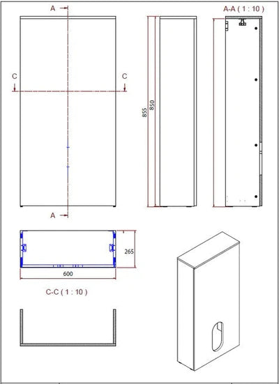 Rome WC Toilet Unit - Ostippo Oak