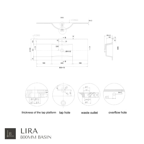 Milan 600mm Wall Hung Vanity Unit with Basin - Matt White