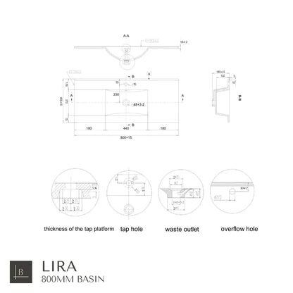 Milan 600mm Wall Hung Vanity Unit with Basin - Matt White